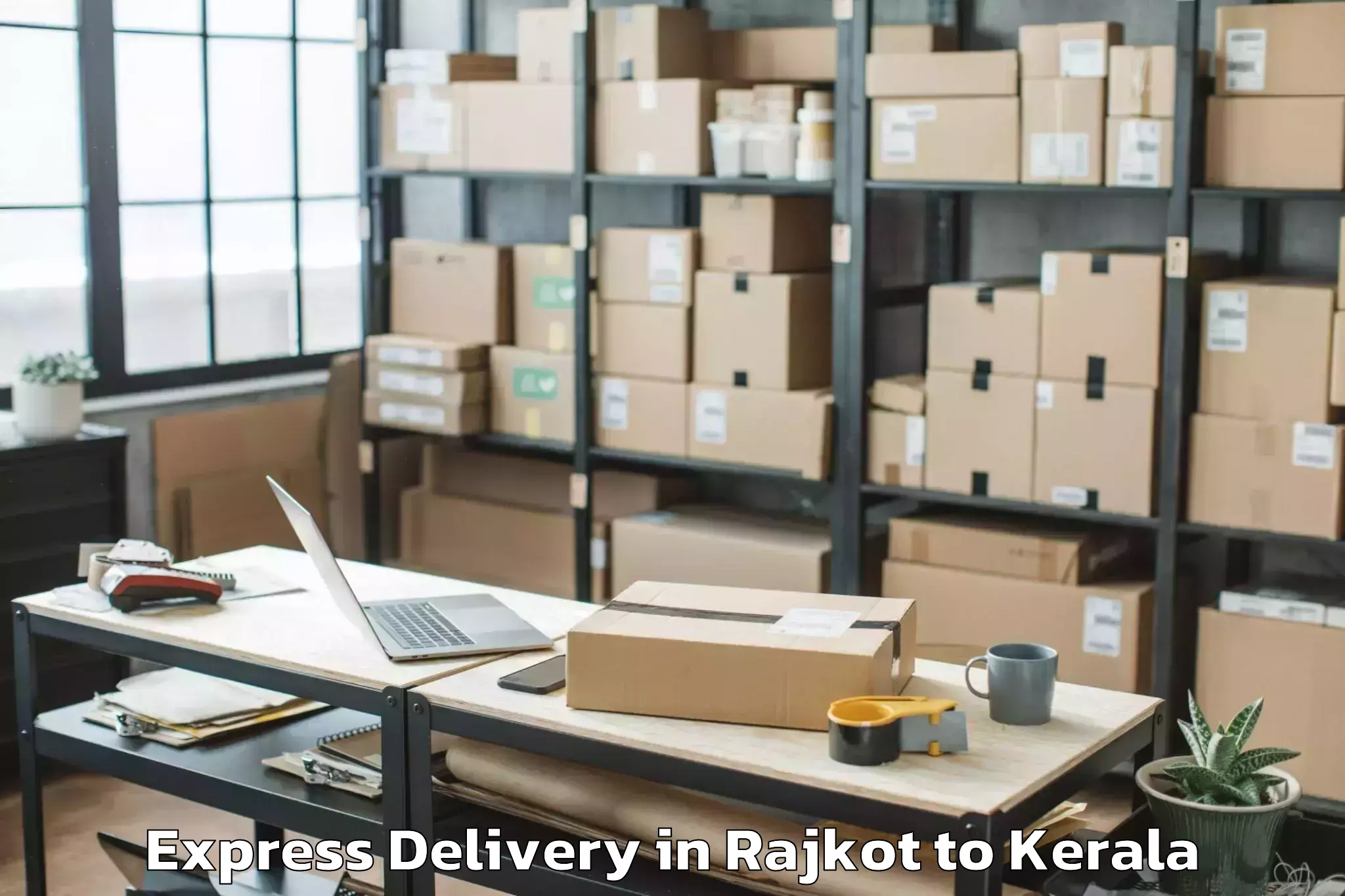 Leading Rajkot to Chavassery Express Delivery Provider